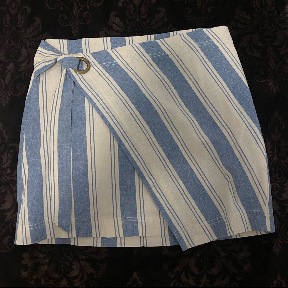 Free People Tuscan Sunrise Striped Mini Skirt